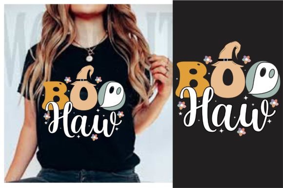 Boo Haw Halloween Retro T-Shirt Design Review