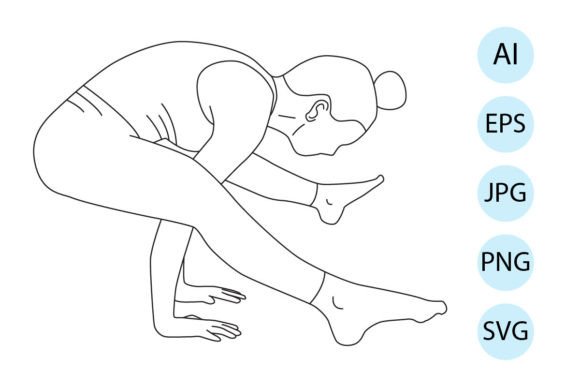 Review: Line Art of Yoga in Firefly Pose